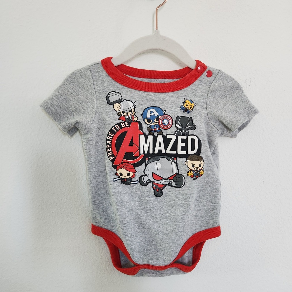 Disney Baby Marvel Avengers Bodysuit size 6-9M